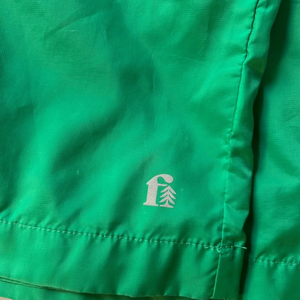 Bonobos Fielder XXL 1/2 Zip Anorak Water Creatures Print Hooded Jacket Green